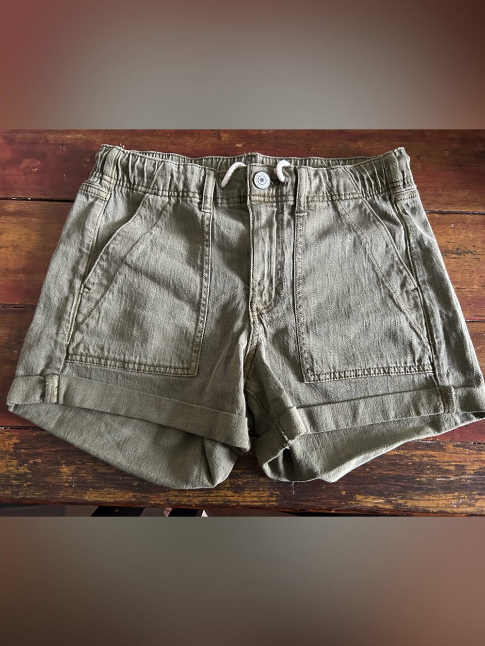 American Eagle Outfitters Olive Green Utility Shorts